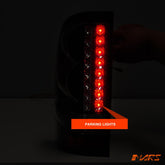 Smoked LED Tail lights with LED Indicators for Toyota Hilux VIGO 2005 - 2014 UTE PICK UP - Mars Performance
